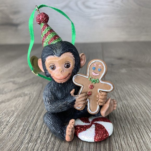 Danbury Mint Other - Danbury Mint The Baby Animal Ornaments  Chimpanzee